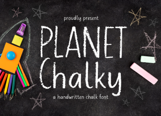 Planet Chalky Display Font