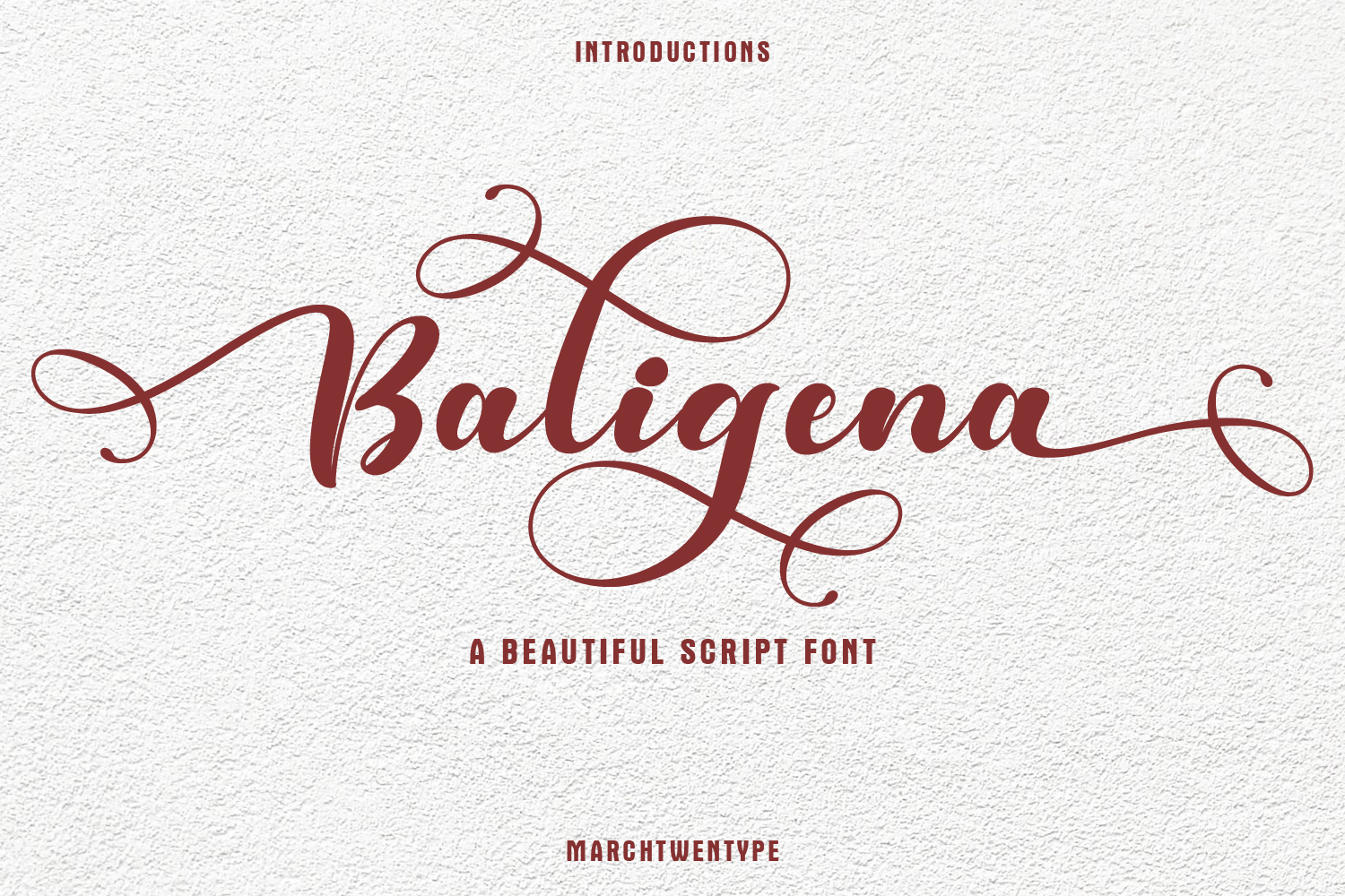 Baligena Script Font
