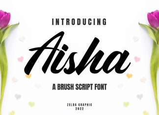 Aisha Script Font