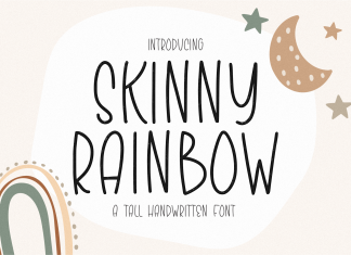 Skinny Rainbow Font