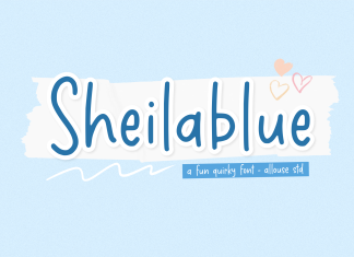 Sheilablue Display Font