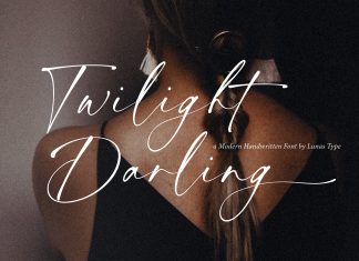 Twilight Darling A Modern Handwritten Font