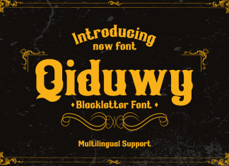 Qiduwy Blackletter Font