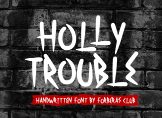 Holly Trouble Display Font
