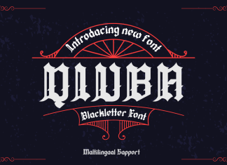 Qiuba Blackletter Font