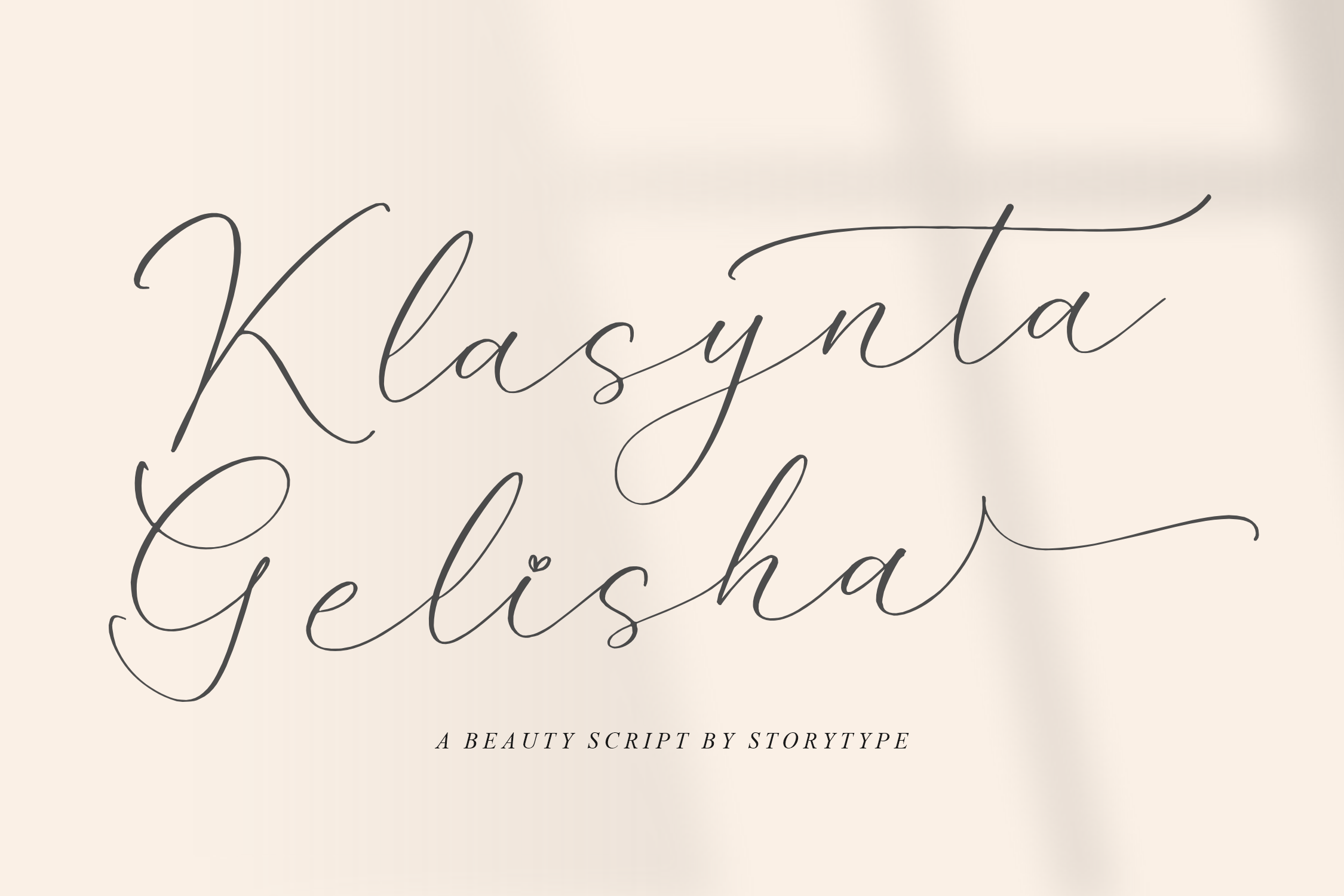 Klasynta Gelisha Script Font