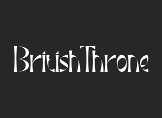 British Throne Display Font