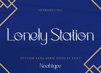 Lonely Station Sans Serif Font