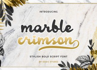 Marble Crimson Script Font