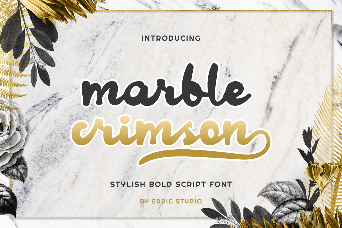 Marble Crimson Script Font