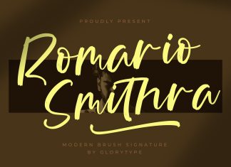 Romario Smithra Script Font
