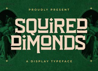 Squired Dimonds Display Font