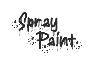 Spray Paint Display Font