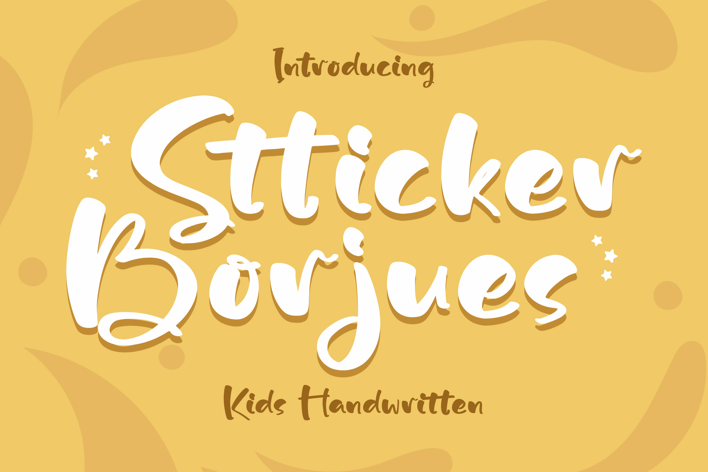 Stticker Borjues Script Font