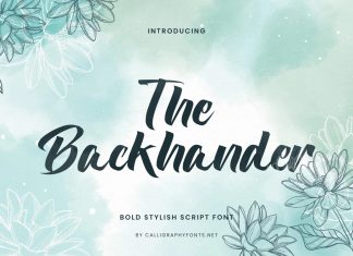 The Backhander Font