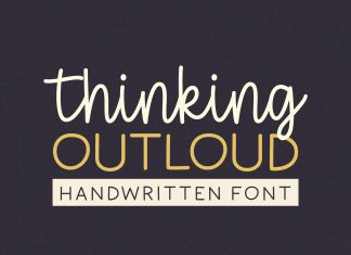 Thinking Outloud Font