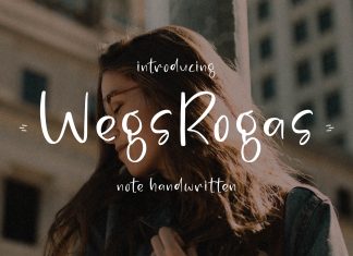 WegsRogas Handwritten Font