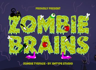 Zombie Brains Display Font