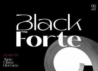 Black Forte Sans Serif Font