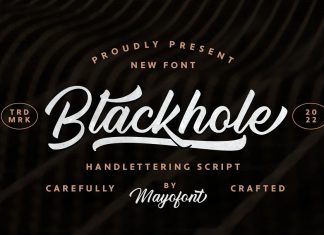 Blackhole Script font