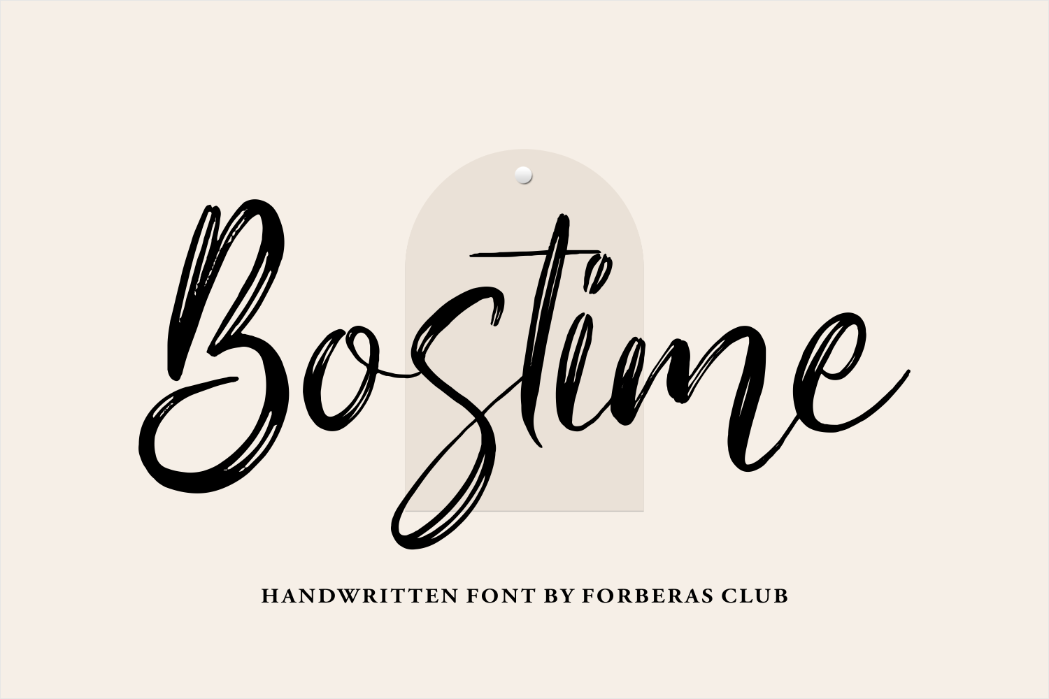 Bostime Brush Font