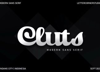 Cluts Display Font