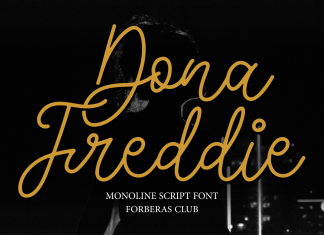 Dona Freddie Handwritten Font