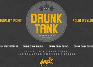 Drunk Tank Display Font