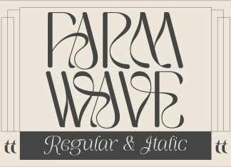 Farm Wave Display Font