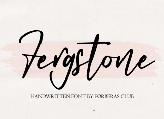Fergstone Script Font
