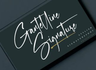 Gantelline Signature Font