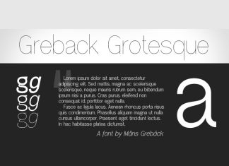 Greback Grotesque Sans Serif Font