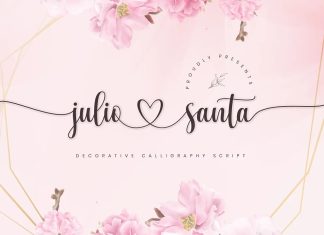 Julio Santa Calligraphy Font