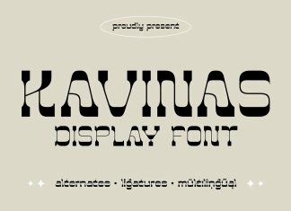 Kavinas Display Font