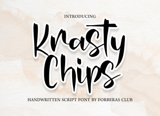 Krasty Chips Script Font