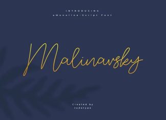 Malinavsky Handwritten Font