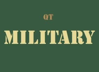 Military Display Font