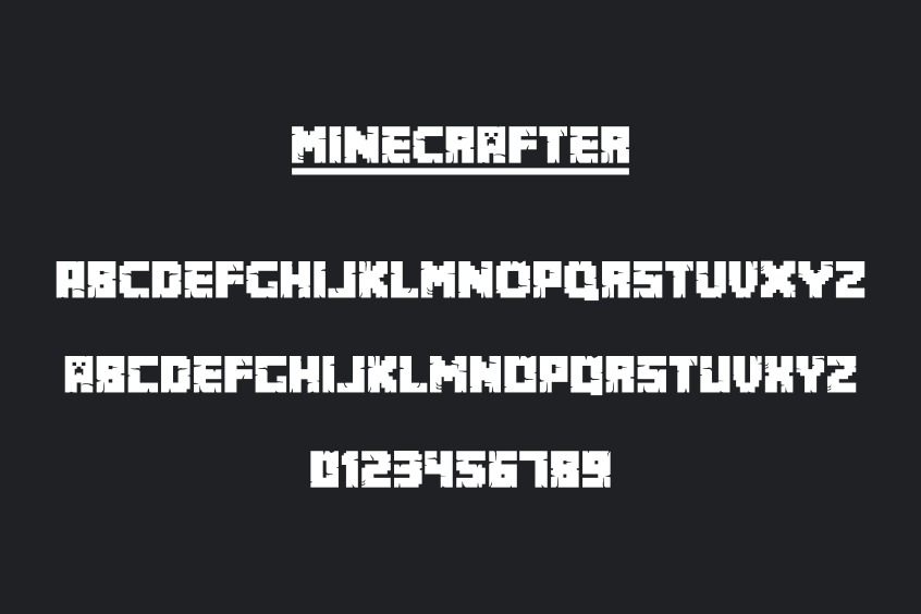 Minecraft Font - Download Free Font