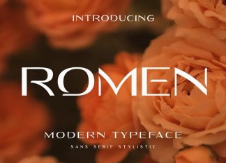 Romen Display Font