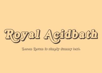 Royal Acidbath Serif Font