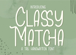 Classy Matcha Display Font
