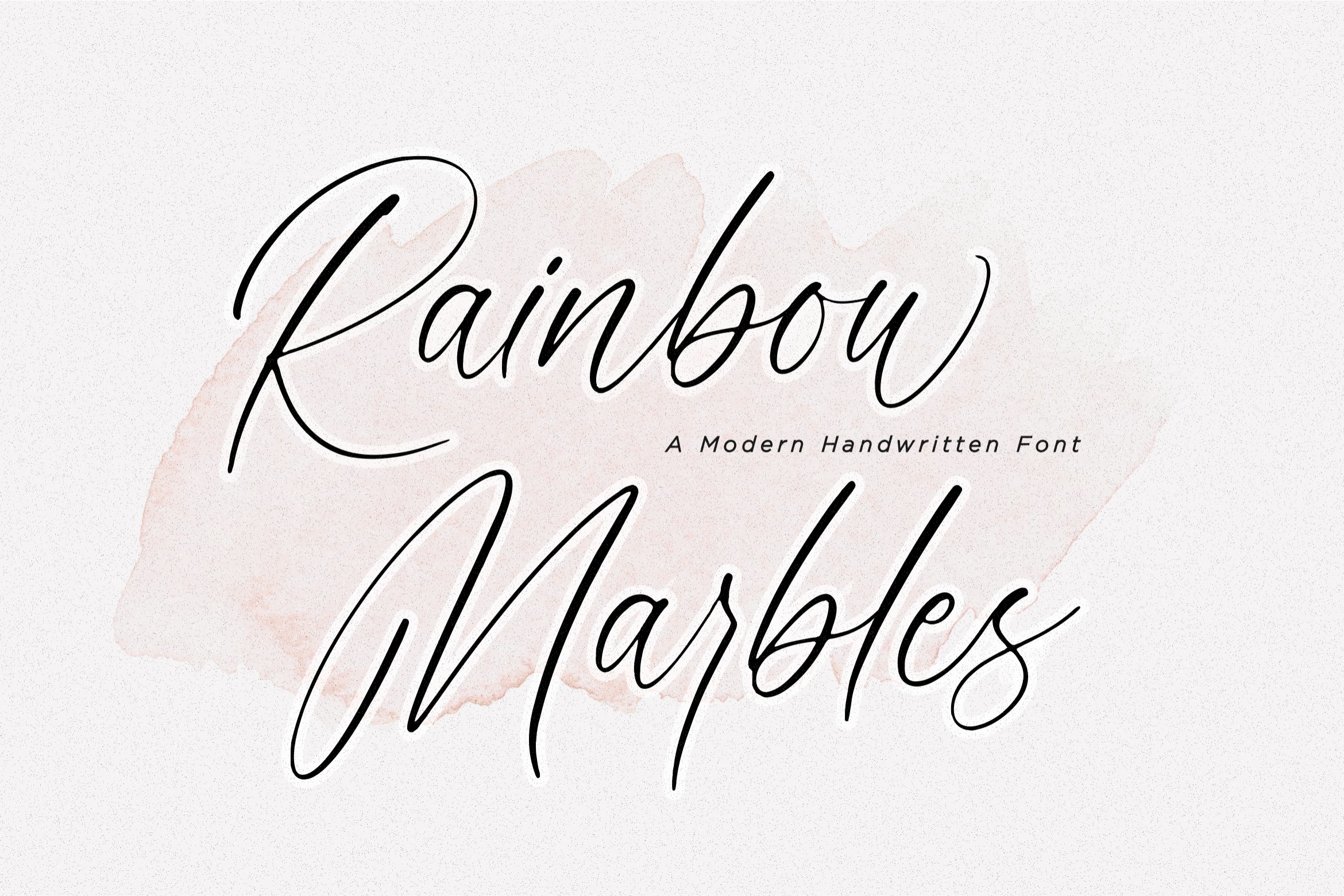 Rainbow Marbles Script Font