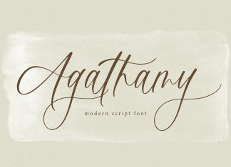 Agathamy Calligraphy Font