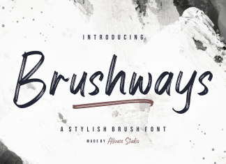 Brushways Brush Font