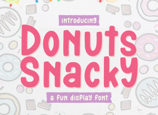 Donuts Snacky Display Font