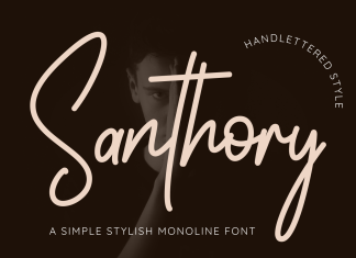 Santhory Stylish Handwritten Font