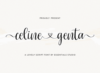 Celine Genta Calligraphy Font