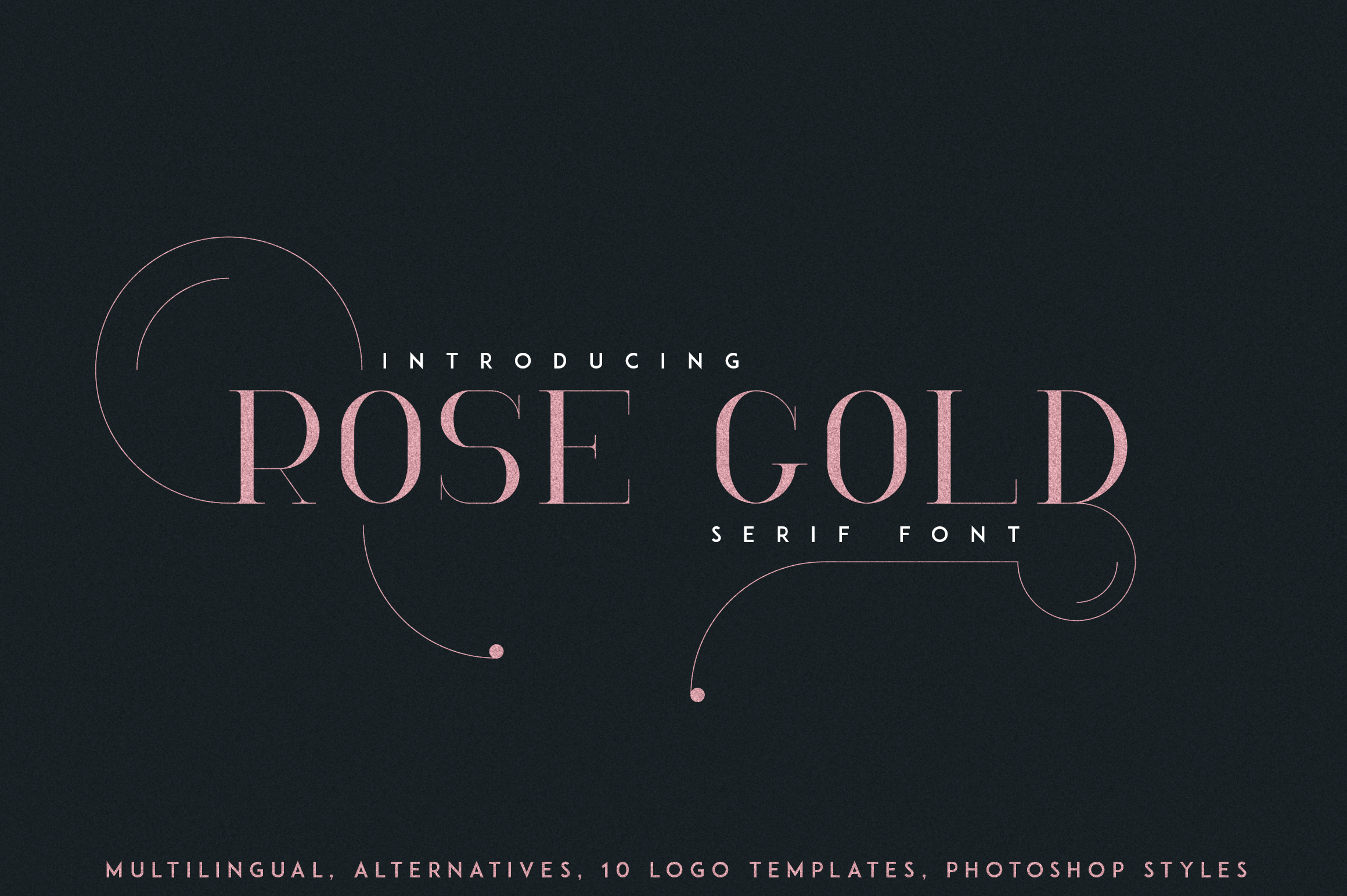 Rose Gold Serif Font