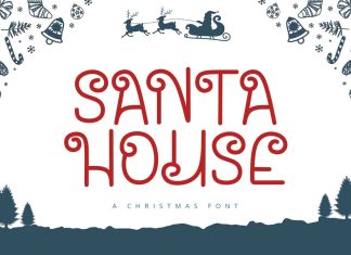 Santa House Display Font