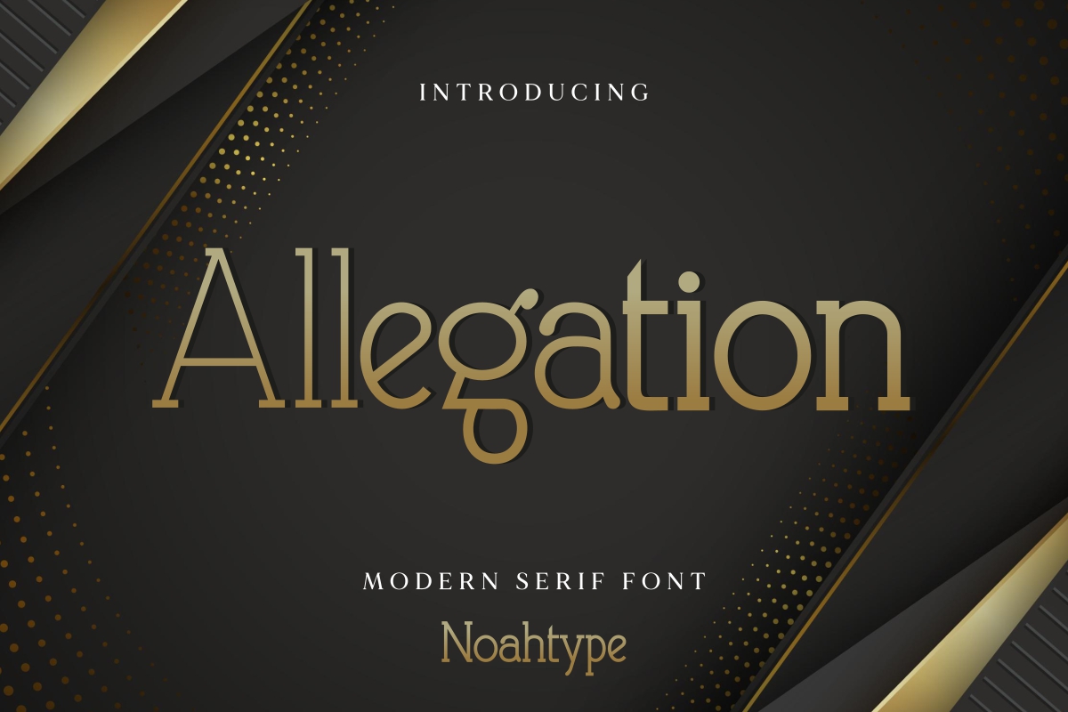 Allegation Slab Serif Font